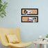 Long Decorative Cork Board for Walls, Bulletin Board with Black Floral Print, Black Framed Pin Board Vision Board for Office School Bedroom and Do...