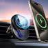 Magnetic Wireless Car Charger, 15W Fast Charging Phone Holder for Mag-Safe Car Mount, 360° Rotation Car Phone Holder Air Vent Compatible with iPho...