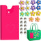 Phone Holder for Bogg Bag, 24 PCS Flower Charms Accessories Inserts Fits for Simple Modern Bag & XL/Original Bogg Bag, Plastic Cell Phone Case Hol...
