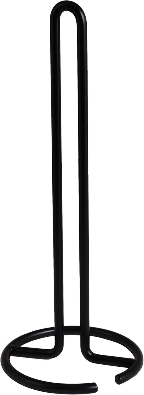 Creative Home Heavy Duty Iron Wire Paper Towel Holder Kitchen Towel Stand for Kitchen Countertop Dining Table, 4.8" Diam. x 11.8" H, Black Powder ...