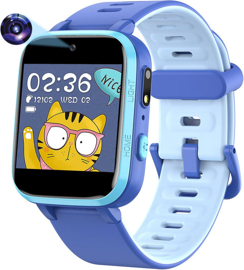 Butele Kids Games Smartwatch MP3 Player Music Watch, Kids Smart Watch with 16 Games, Flashlight,Alarm Clock, Video Camera, Educational Toys Kids W...