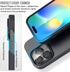 Trianium [6 in 1 Designed for iPhone 14 Pro Max Case Silicone (Black), with 3 Pack Screen Protector + 2 Pack Camera Lens Protector, Bundle Protect...