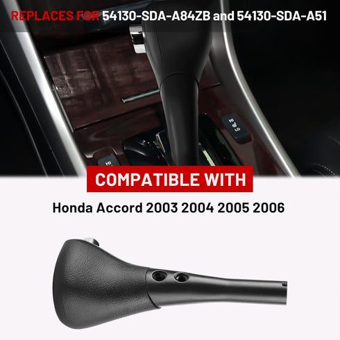 Shift Lever Shifter Knob Handle Gear Shifter Knob Compatible with Honda Accord 2003 2006 Automatic Gear Shift Handle Lever Replaces for 54130-SDA-...