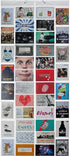 Photo Curtain XXL Gallery with 40 Pockets for 80 Postcards Motif Cards - Picture Frame for 15 x 10 Photos...
