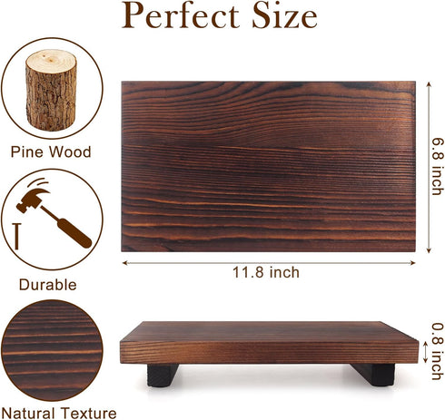 Wooden Bathroom Counter Tray Organizer Kitchen Soap Sink Tray Decor Farmhouse Wood Risers Modern Dish Soap Dispenser Holder Pedestal Stand Bathroo...