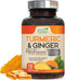 Turmeric Curcumin with BioPerine & Ginger 95% Curcuminoids 2600mg - Natural Joint & Heart Support, Black Pepper for Max Absorption - Health Nutrit...