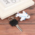 NUOBESTY 2pcs Plane Keychain Led Light Up Airplane Key Ring Cartoon Key Fob with Sound for Bag Purse Charms Car Keys Kids Birthday...