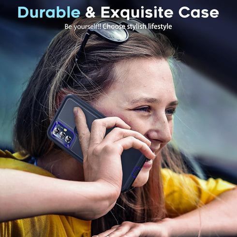 LeYi for Moto G Play 2023 Phone Case: Motorola G Play 2023 Cell Phone Case with Screen Protector (2 PCS), Heavy Duty 3 in 1 Military Grade Shockpr...