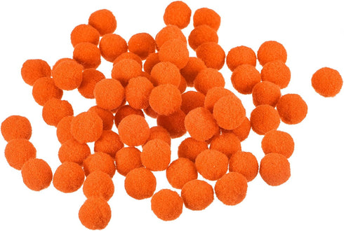 MECCANIXITY Pom Felt Balls Felting Fabric 1.5cm 15mm Orange for Home Crafts Project DIY Pack of 100...