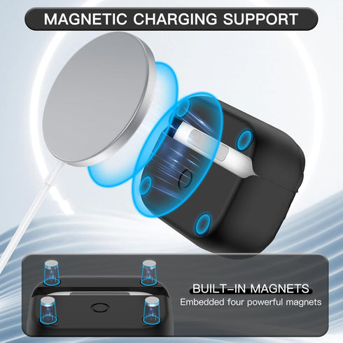 for AirPods Pro 2nd/1st Generation Case, Magnetic Lid Compatible with MagSafe, Sun and Moon Engraved AirPod Pro Case for Apple Airpods Pro 2&1 Gen...