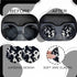 Cow Steering Wheel Cover for Women with 2PCS Car Coasters,Universal 14.5—15 Inch Anti Slip and Sweat Absorption Comfortable Auto Steering Wheel Co...