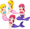 COHEALI Aquarium Mermaid Decor Mermaid Fish Tank Decor 4Pcs Miniature Mermaid Figurines Mini Mermaid Statues Artificial Plastic Aquarium Decor Fis...