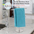 Hand Towel Holder Stand for Bathroom Vanity Countertop Stainless Steel T-Shape Free Standing Towel Rack Stand Towel Bar for Bathroom Kitchen (Brus...
