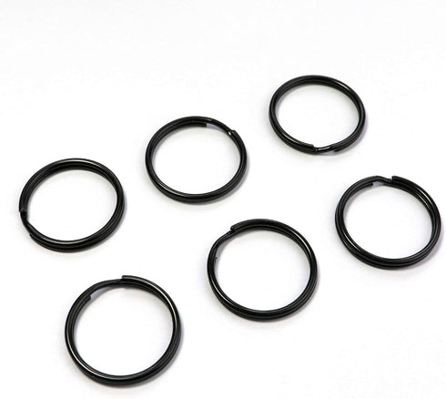 Key Rings Key Chain Metal Split Ring Bulk (Round Edged 1 Inch Diameter) 100pcs, for Home Car Keys Organization, Arts & Crafts, Lanyards, Electropl...