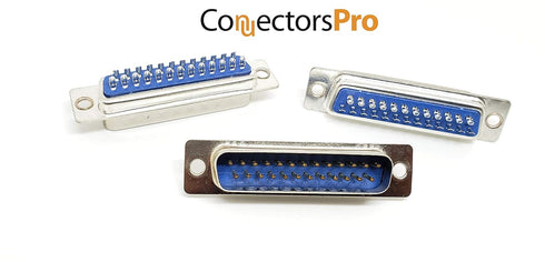 6 Sets Solder Cup DB25 Male + Plastic Hoods, 25 Pins D-Sub Connector & Hood Set, 12-Pack (6 DB25 Males + 6 Hoods)...