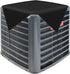 Patio Outdoor AC Unit Cover Outside for Winter Air Conditioner Compressor Top Cover Keep Debris Leaves Out with Bungee Cords 28"x28" Solid Black...