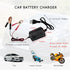 Car Battery Charger, 12V Multipurpose Lead Acid Automotive Charger with Crocodile Clip and Power Indicator, Smart Vehicle Battery Charger for Car,...