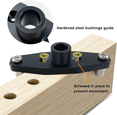 Dowel Jig Kit for Floating Shelf Bracket Drill Guide for Straight Holes Self Centering Doweling Jig for Hidden Shelf Brackets Woodworking Drilling...