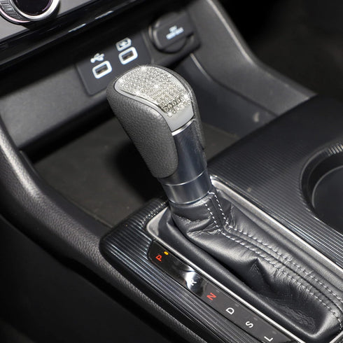 TOMALL Bling Gear Shift Knob Cover Compatible with Honda Civic 11th 2022-2023 for CRV 2023-2024 Diamond Crystal Auto Decorative Accessories for Ca...