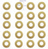 20 pcs EDC Pocket Knife Brass Washer Gasket for Cold Steel 26 SP, Pivot Pin Washers Meson Shim Gasket Replacement,Folding Knives Cushion Pad Ring ...