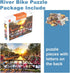 Puzzles for Adults Jigsaw 500 Piece Spring Flower Quiet River Sunrise Picturesque Amsterdam with Bicycles Landscape 500 Piece Puzzle Art for Famil...