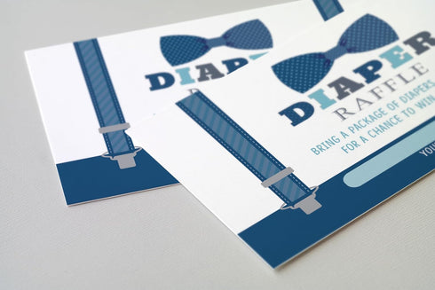 Your Main Event Prints Boy Baby Shower Invitations, 20 Including Envelopes & Diaper Raffle Cards, Little Man, Sprinkle...