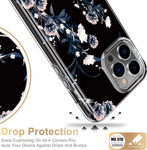Esdot for iPhone 13 Pro Max Case with Built-in Screen Protector,Military Grade Cover with Fashion Designs for Women Girls,Protective Phone Case 6....