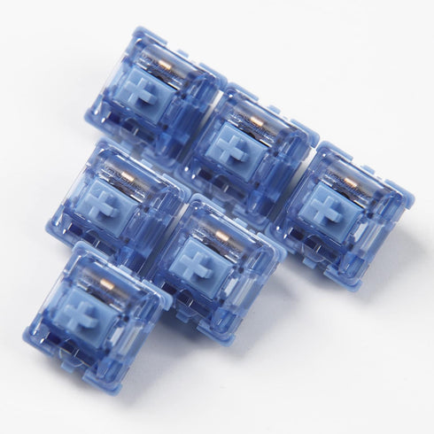 Gateron China Joy Switch Mechanical Keyboard Custom 45gf 50gf Pom Series 5 Pin Purple Blue CJ Translucent Mechanical Keyboard Switch (70 PCS, CJ L...