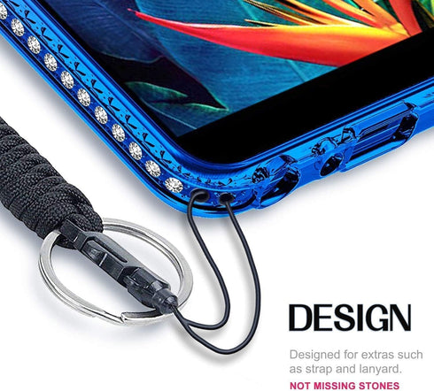 NGB Designed for iPhone 12 Mini Case, Purple/Blue | Glitter Liquid Sparkle Cute Cover for Women Girls Kids | with Tempered Glass Screen Protector ...