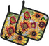 Caroline's Treasures 8766PTHD Sunflowers Pair of Pot Holders Kitchen Heat Resistant Pot Holders Sets Oven Hot Pads for Cooking Baking BBQ, 7 1/2 x...