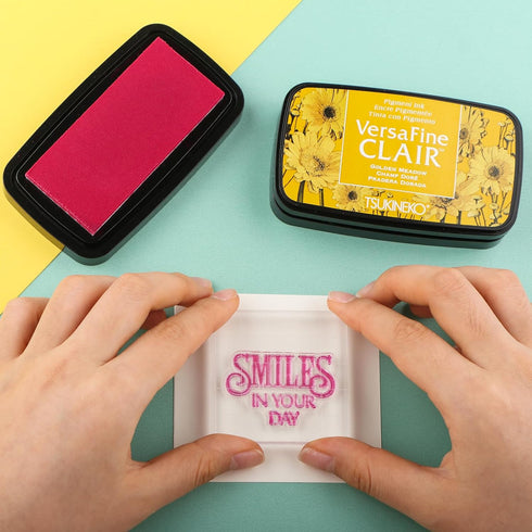 7 Pieces Acrylic Stamp Block Clear Stamping Tools Set with Grid Lines for Scrapbooking Crafts Card Making,Clear Acrylic Stamp Block Kit with Grid ...