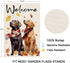 Welcome Fall Dog Garden Flag For Outside Thanksgiving Garden Flags 12x18 Double Sided Front Yard Small Flag Burlap Golden Retriever Labrador Outdo...