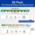 30 Pcs Number Line Dry Erase Whiteboard Card, 4”x12” Double Sided Dry Erase Board 0-10 on One Side 0-20 on Other Side, Students Home Classroom Mus...