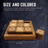 Wooden TIC TAC Toe Game Coffee Table Decor Family Game Night Indoor Outdoor Fun Games for Teens and Adults Classic OX Wood Board Game TicTacToe...