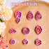 KEOKER Polymer Clay Cutters, Spring Floral Clay Cutters, Polymer Clay Cutters for Earrings Jewelry Making, 10 Shapes Flower Clay Earrings Cutters ...