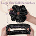 OLESILK Silk Scrunchies Oversized 100% Mulberry - Large for Women Thick Curly Hair Care, Smooth Hair-Ties No Damage for Sleep...