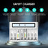 EBL AA AAA Battery Charger, Independent 8 Slots with Advanced Discharge Function, LCD Screen for 1.2V NiMH NiCD Rechargeable Batteries, Micro USB ...