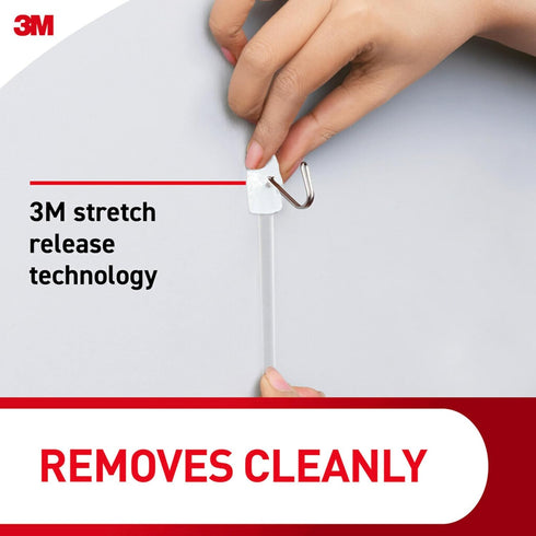 Command Small Wire Toggle Hooks, 4 Wall Hooks and 5 Command Strips, Damage-Free Hanging with Adhesive, No Tools for Hanging, Organization and Stor...