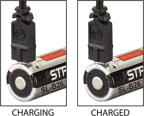 Streamlight 22104 SL-B26 USB Rechargeable Lithium Ion Battery 3.7V 2600mAh X Series Dual Fuel Flashlights, 2-Pack......