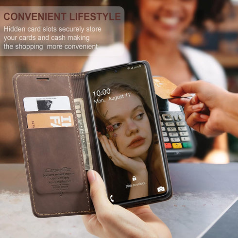 Kowauri Galaxy S20 FE 5G Leather Wallet Case - Classic Design with Card Slot and Magnetic Closure Flip Fold Case for Samsung Galaxy S20 Fan Editio...