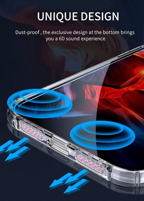 Clear Magnetic Case for iPhone 12 Pro max, Slim Fit Hard Back Soft Silicone Thin Cute Shockproof Anti-Yellow Protective Case for iPhone 12 Pro max...