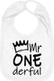 Aiden's Corner Handmade Cute Baby Boy Mr Onederful First Birthday Smash Cake Bib - 1st Birthday Bibs...