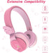Riwbox BT05 Bluetooth Kids Headphones Wireless Foldable Headset Over Ear with Volume Limited and Mic/TF Card Compatible for iPad/iPhone/Tablet (Pi...