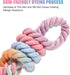 5 FT Dog Leash Handmade Braided Rope Dog Leash for Small Medium and Large Dogs, Colorful Macaron...