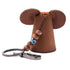 Handmade Leather Elephant Keychain, Hanging Bag Charm for Purse and Backpack | 100% Genuine Leather, Cute Elephant Gifts for Women (Brown)...