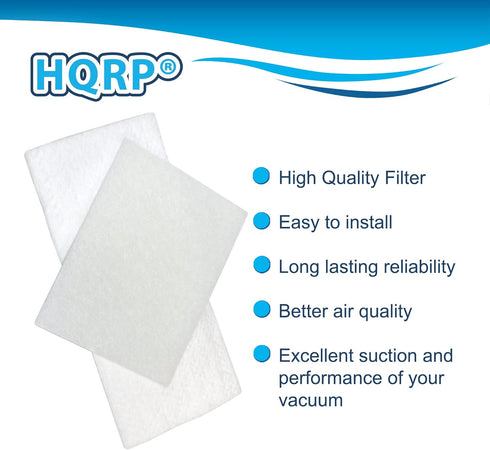 HQRP 3-Pack Filter Kit compatible with Miele S200 Series S240, S241, S246, S250, S251i, S256, S256i, S290, S291, S292 Compact Canister Vacuum Clea...