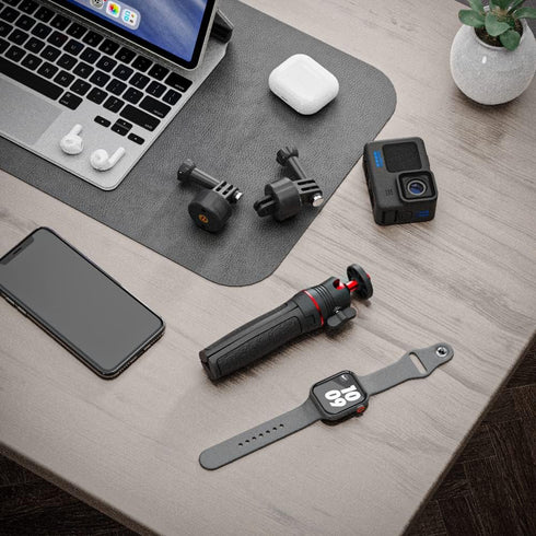 SUREWO Quick Release Base Mount Kit for GoPro,Magnetic Suction & Swivel Lock Adapter Compatible with GoPro Hero 12 11 10 9 8 7 6 5 Black,DJI Osmo ...