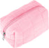 Sibba Makeup Bag Small Zippered Toiletry Organizer Make Up Travel Traveling Cosmetic Storage Case Skincare Cute Fluffy Polyester Purse Brush Set P...