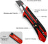 HAUTMEC 25mm Extra Heavy-Duty Utility Knife with 10pcs Blade set, Multi-Purpose Snap-off Box Cutter, Ratchet-lock Mechanism, Reinforced Fiberglass...