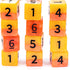 Gate Keeper Games and Dice: Halfsies Dice: Phoenix Dice - 12dc Fiery Orange & Yellow, Pearlescent Swirl, Resin Dice for Role Playing Games...